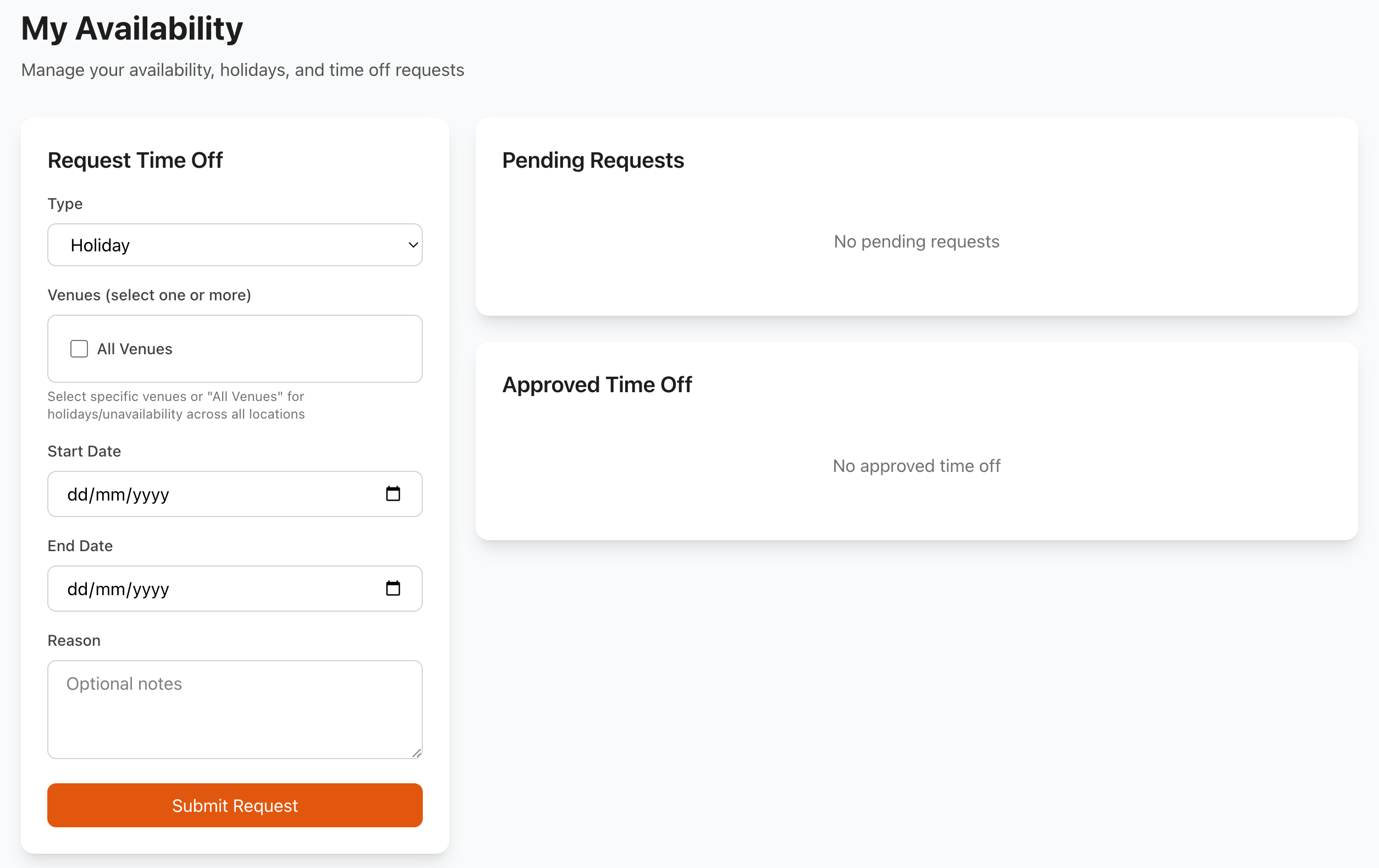 My Shifts Management